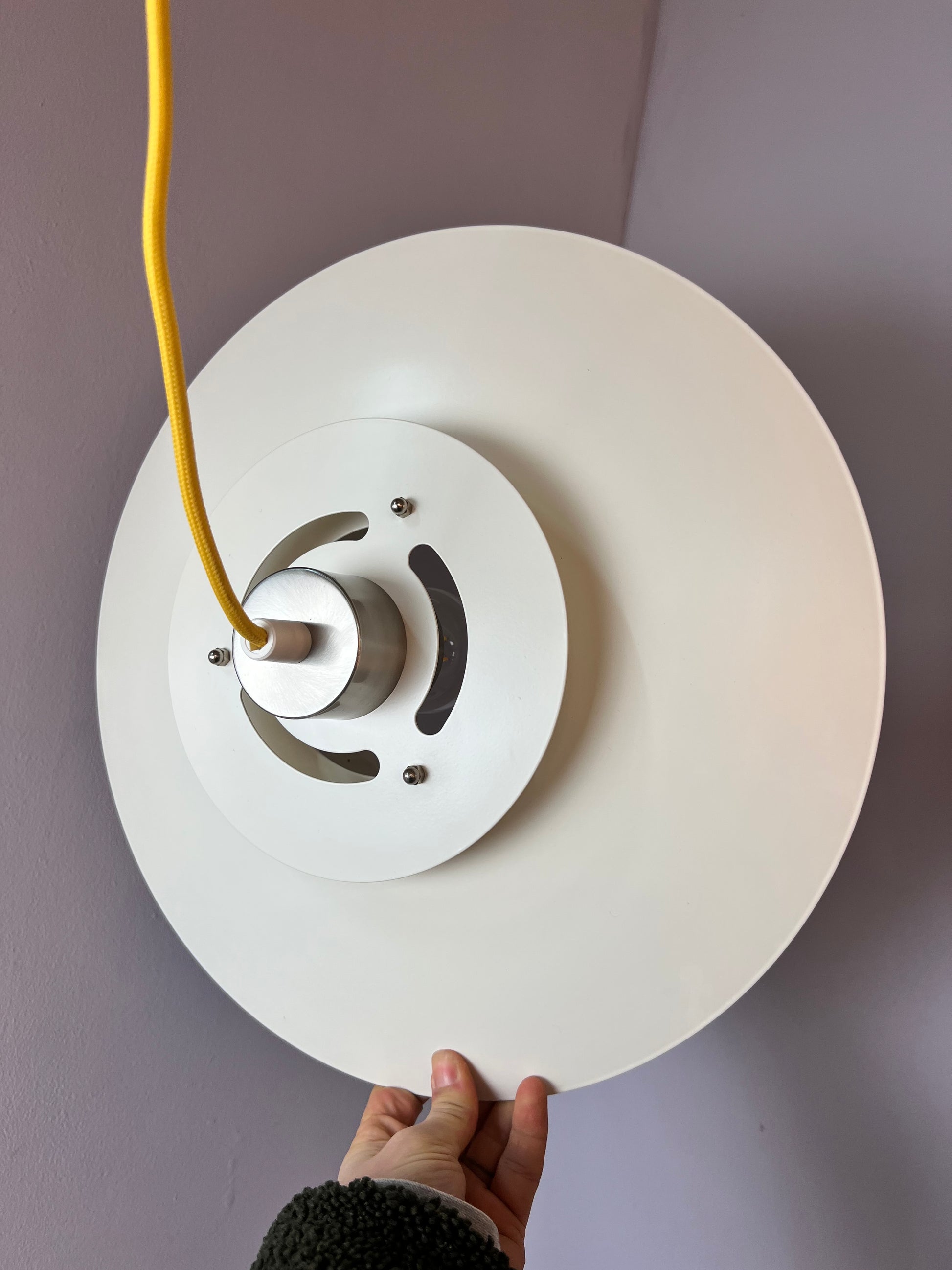 Lamellenlampe weiß aus Dänemark