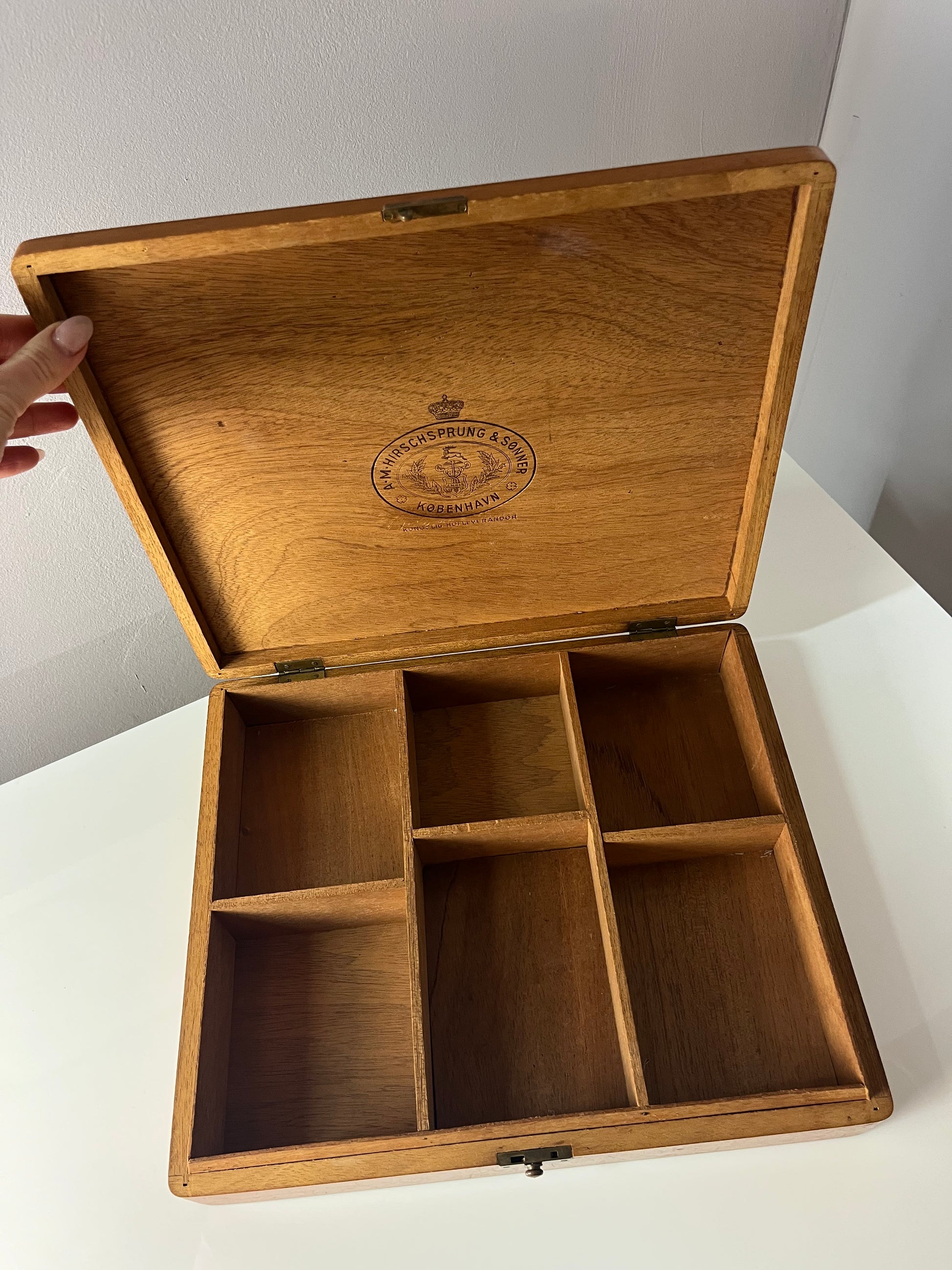 Zigarrenkiste Teak von A.M. Hirschsprung & Sønner