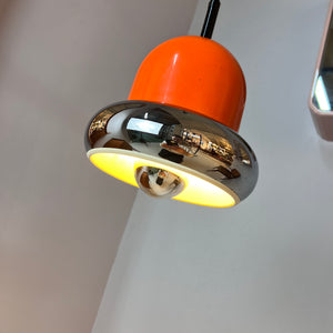 Hängelampe orange Chrom von Gura