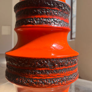 Bodenvase Fat Lava 267-48 orange von Scheurich West Germany