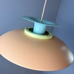 Lamellenlampe neu lackiert pastell-candy