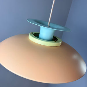 Lamellenlampe neu lackiert pastell-candy