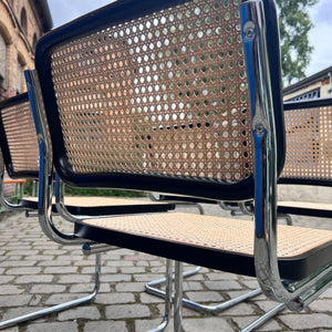 Set: 4x Freischwinger Wiener Geflecht