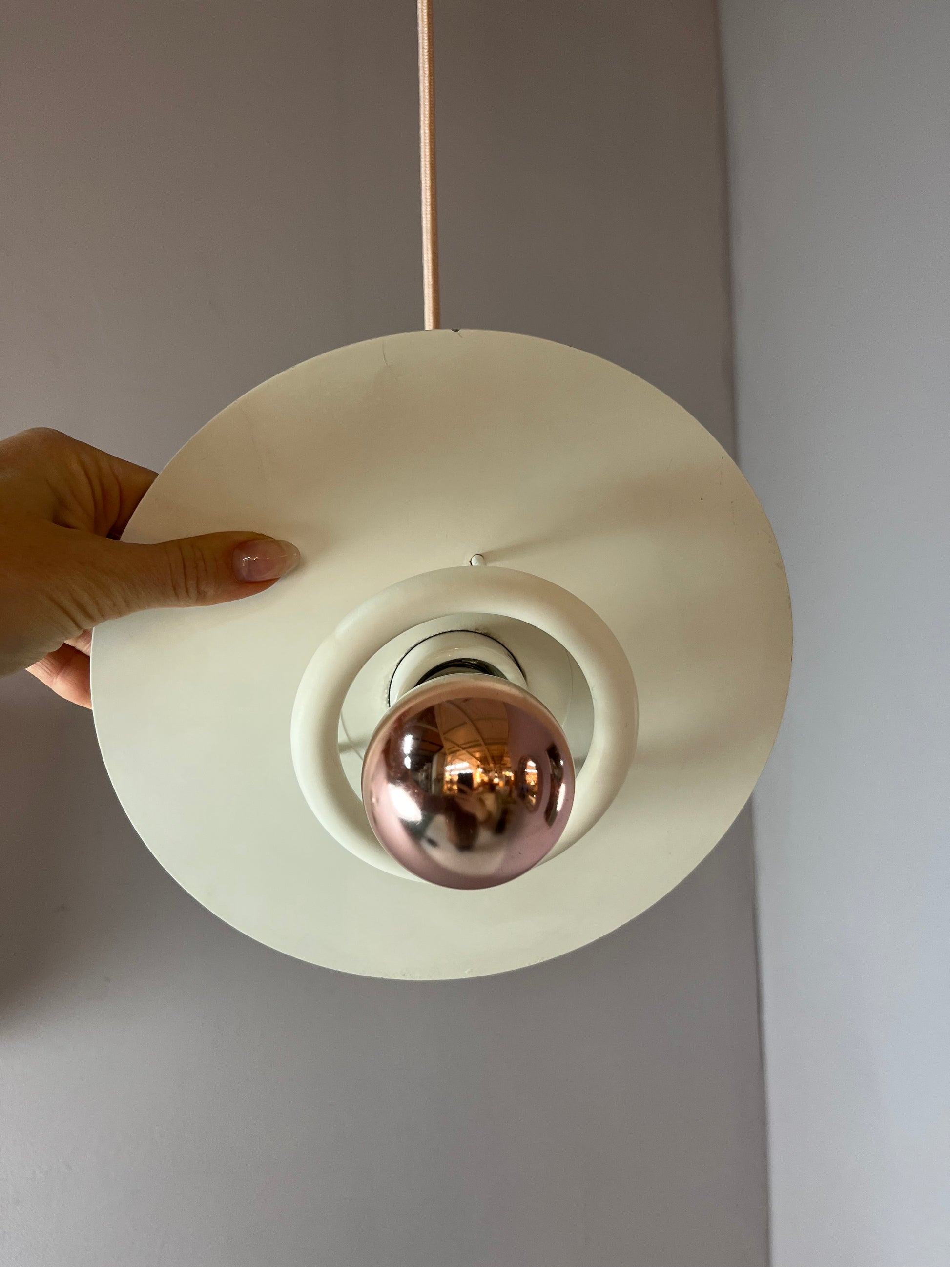 Hängelampe Optima weiß von Hans Due für Fog & Mørup