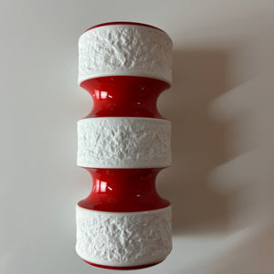 Vase 635/2 rot von Royal Porzellan Bavaria KPM