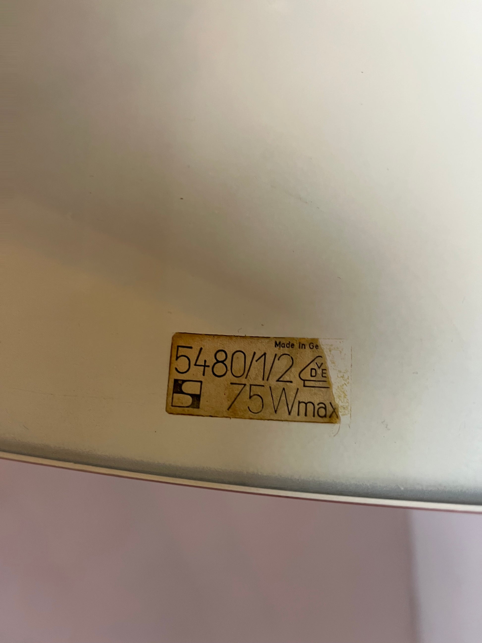 Hängelampe rot von Rolf Krüger für Staff