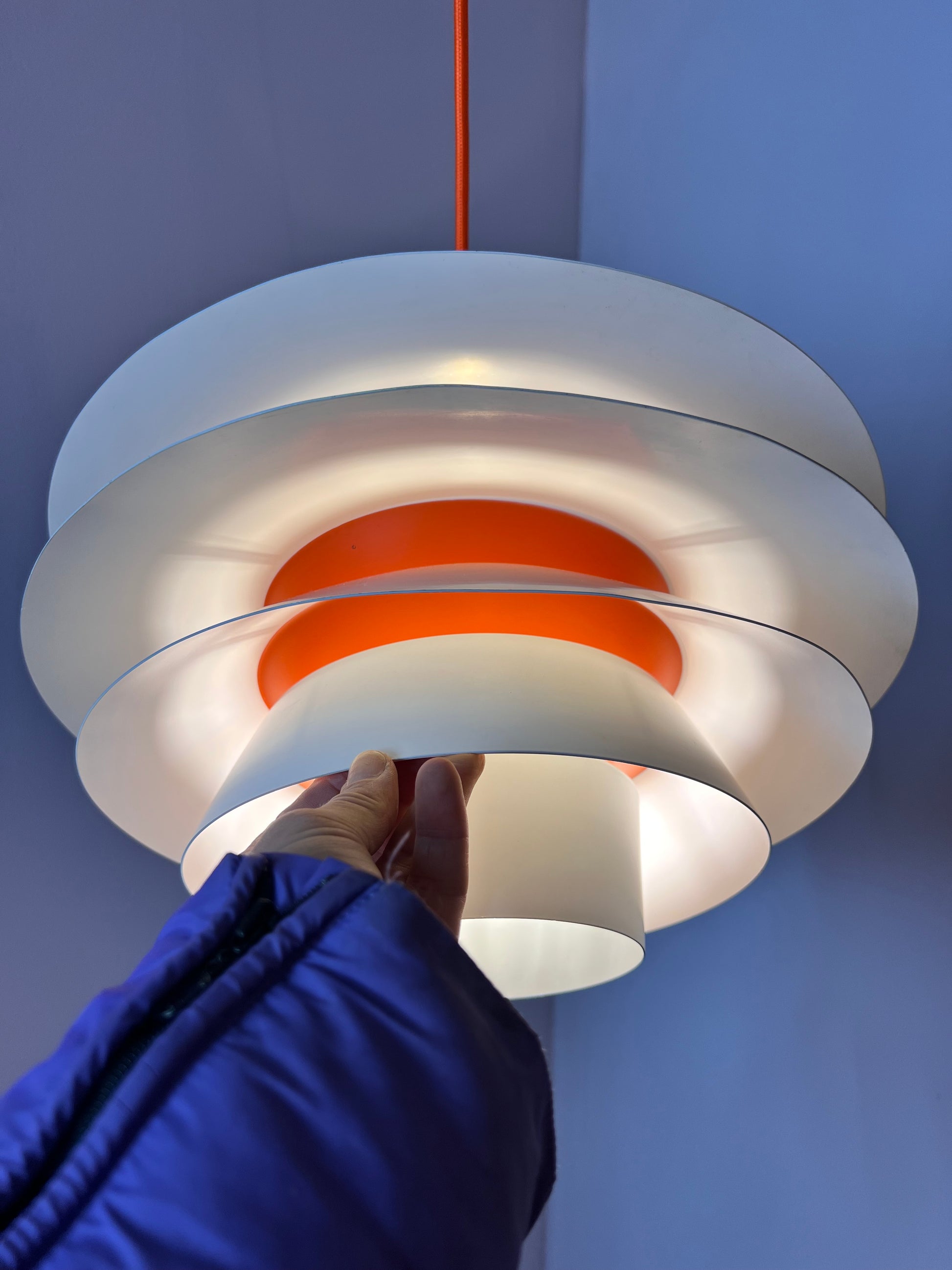 Hängelampe Verona von Svend Middelboe für Nordisk Solar