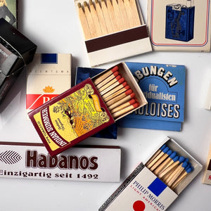 Set: Vintage Streichhölzer Zigaretten Werbung