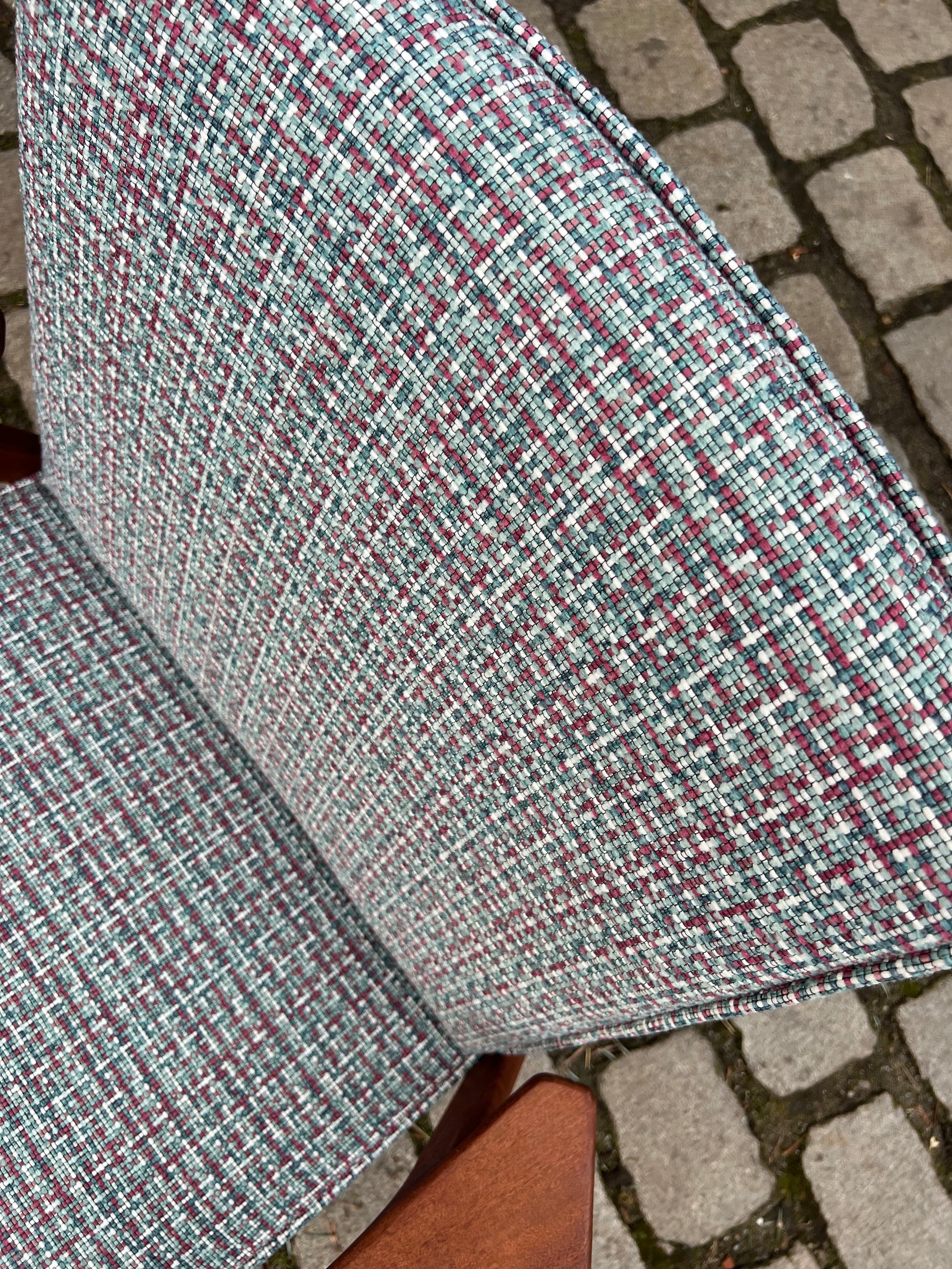 Ruster Lounge Chair neu gepolstert von Yngve Ekström für Swedese