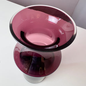 Vase lila Glas von Nanny Still für Riihimäen Lasi