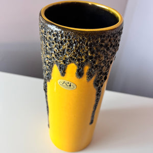 Vase Fat Lava  301-25 gelb von Riffarth Keramik