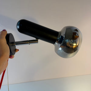 Wandlampe schwarz Chrom von Simon & Schelle (Sische)