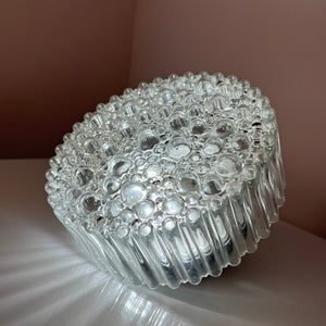 Wand-/ Deckenlampe Kristallglas mit schwarzem Sockel von STAFF
