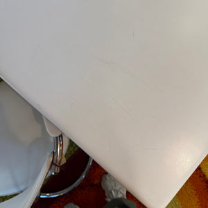 Schreibtisch weiß Fiberglas Chrom von 2 INN Lissone