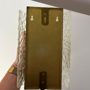 Wandlampe Glas Messing von Orrefors