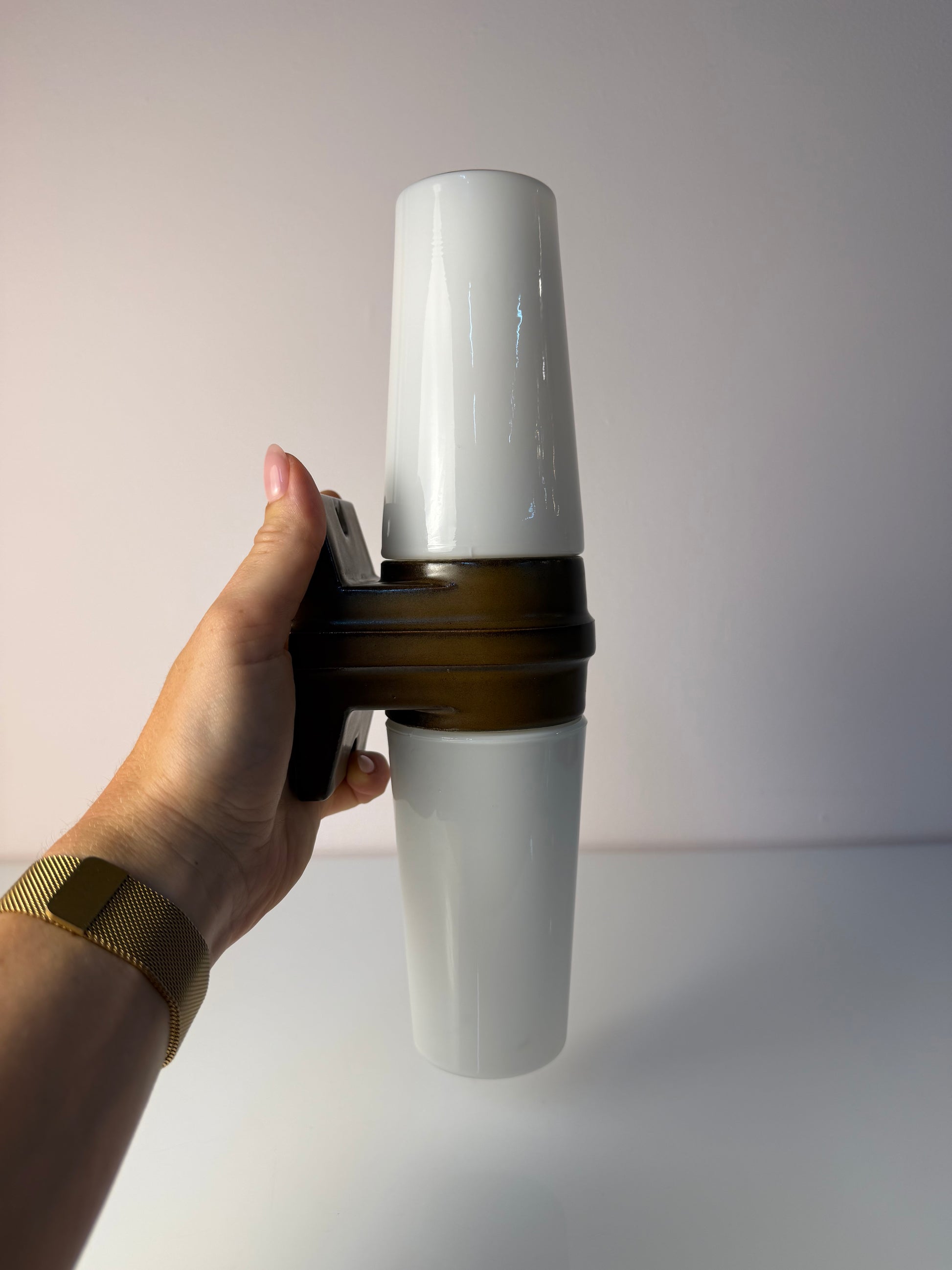 Wandlampe Modell 6060 braun von Sigvard Bernadotte für Ifö