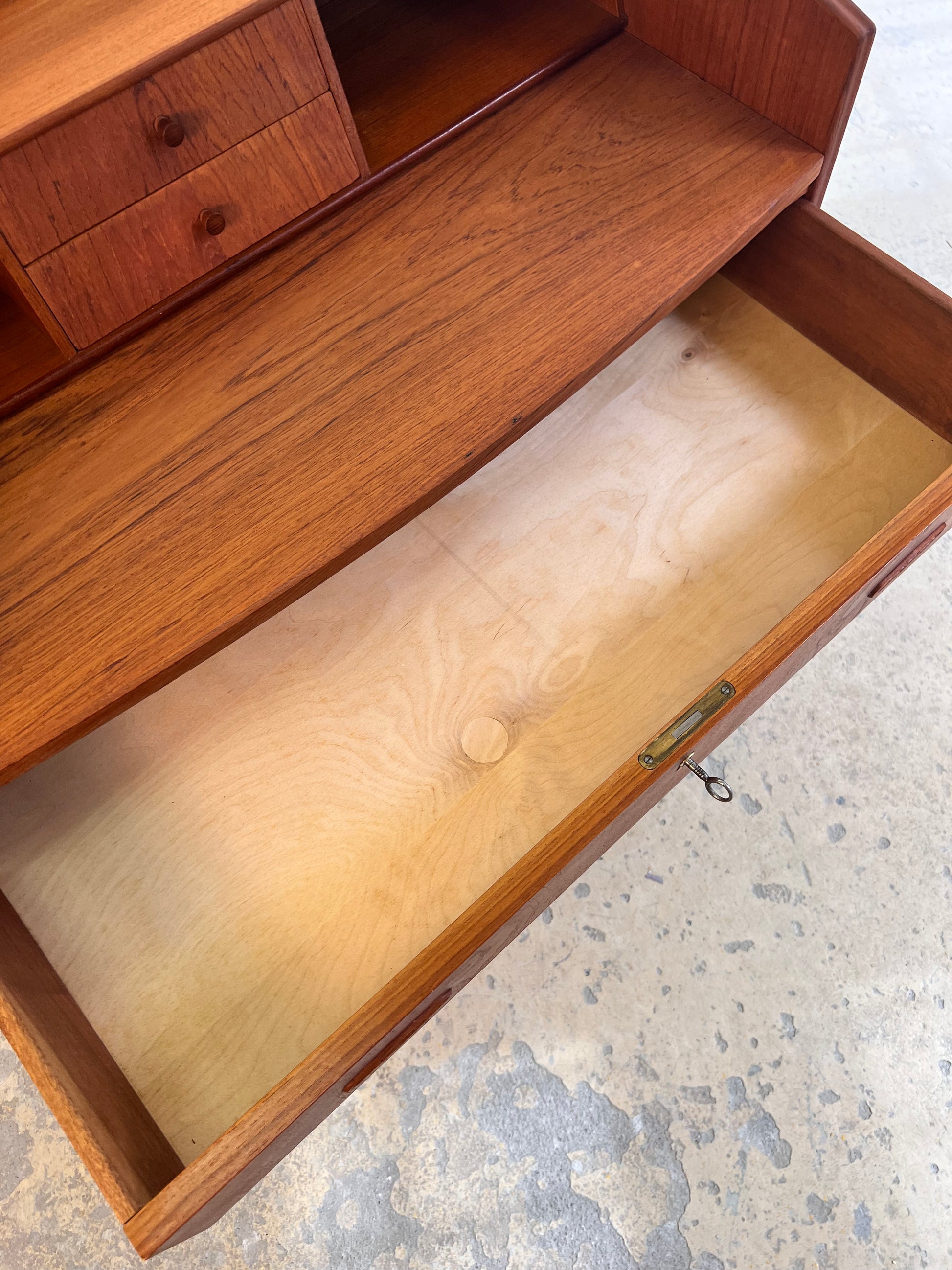 Sekretär Teak aus Dänemark