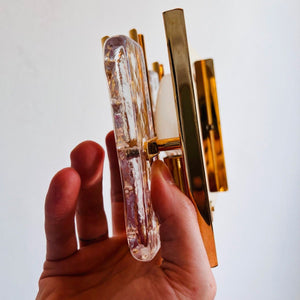 Set: 2x Wandlampe gold Carl Fagerlund für Orrefors