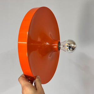 Wandlampe Diskus orange 35 cm von Charlotte Perriand für Honsel