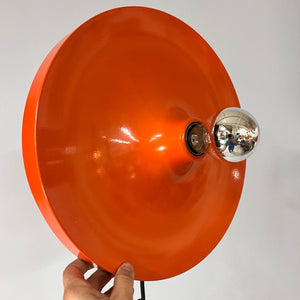 Wandlampe Diskus orange 35 cm von Charlotte Perriand für Honsel