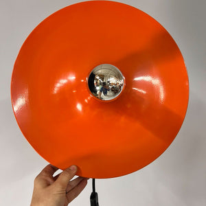 Wandlampe Diskus orange 35 cm von Charlotte Perriand für Honsel