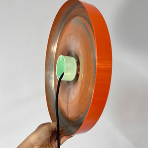Wandlampe Diskus orange 35 cm von Charlotte Perriand für Honsel