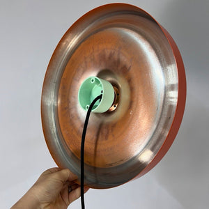 Wandlampe Diskus orange 35 cm von Charlotte Perriand für Honsel