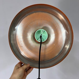 Wandlampe Diskus orange 35 cm von Charlotte Perriand für Honsel