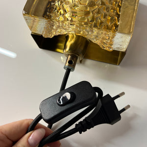 Set: 2x Wandlampe Kalmarlampet 17205 gold Messing Glas von Vitrika