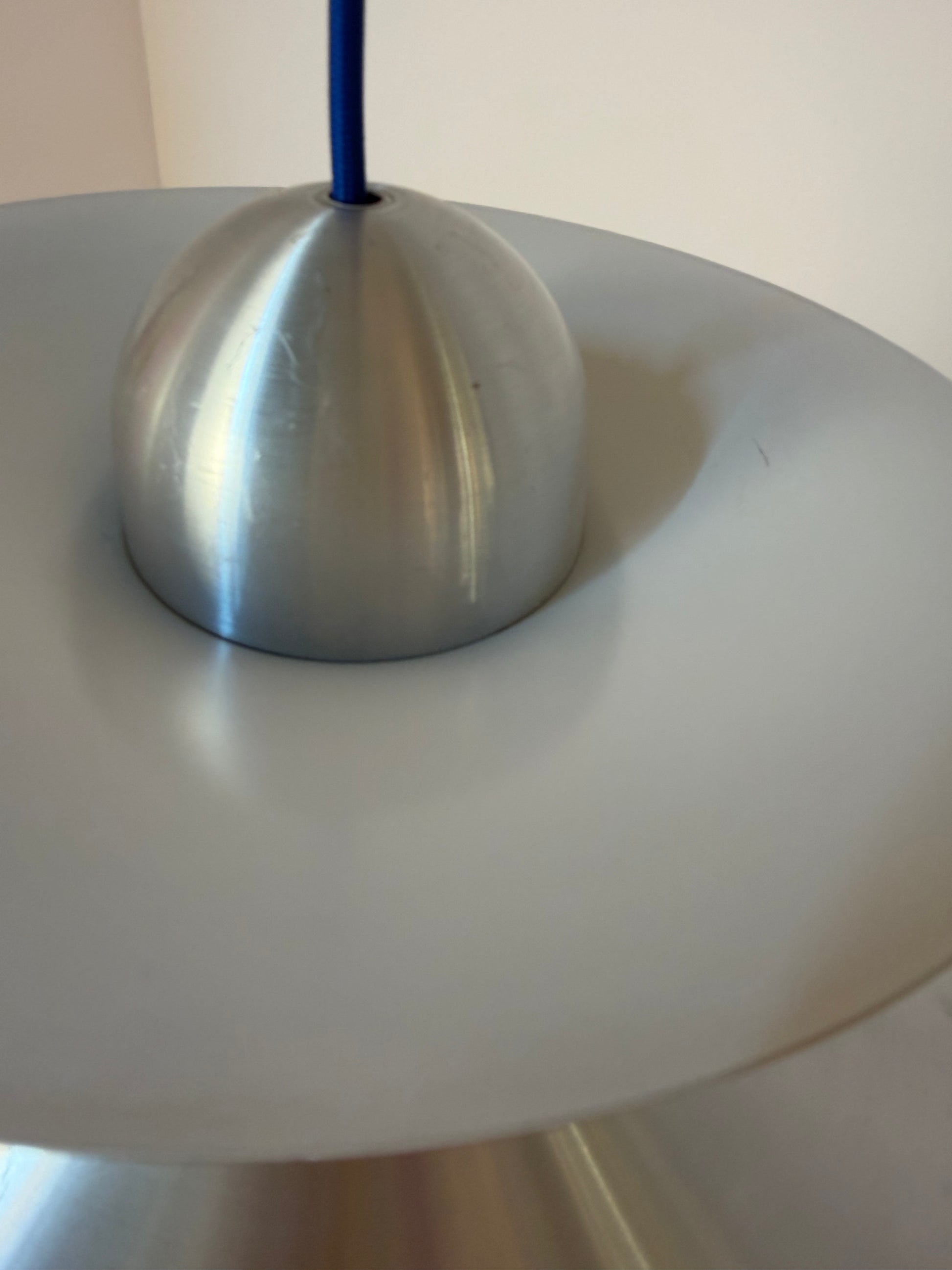 Lamellenlampe silber aus Dänemark