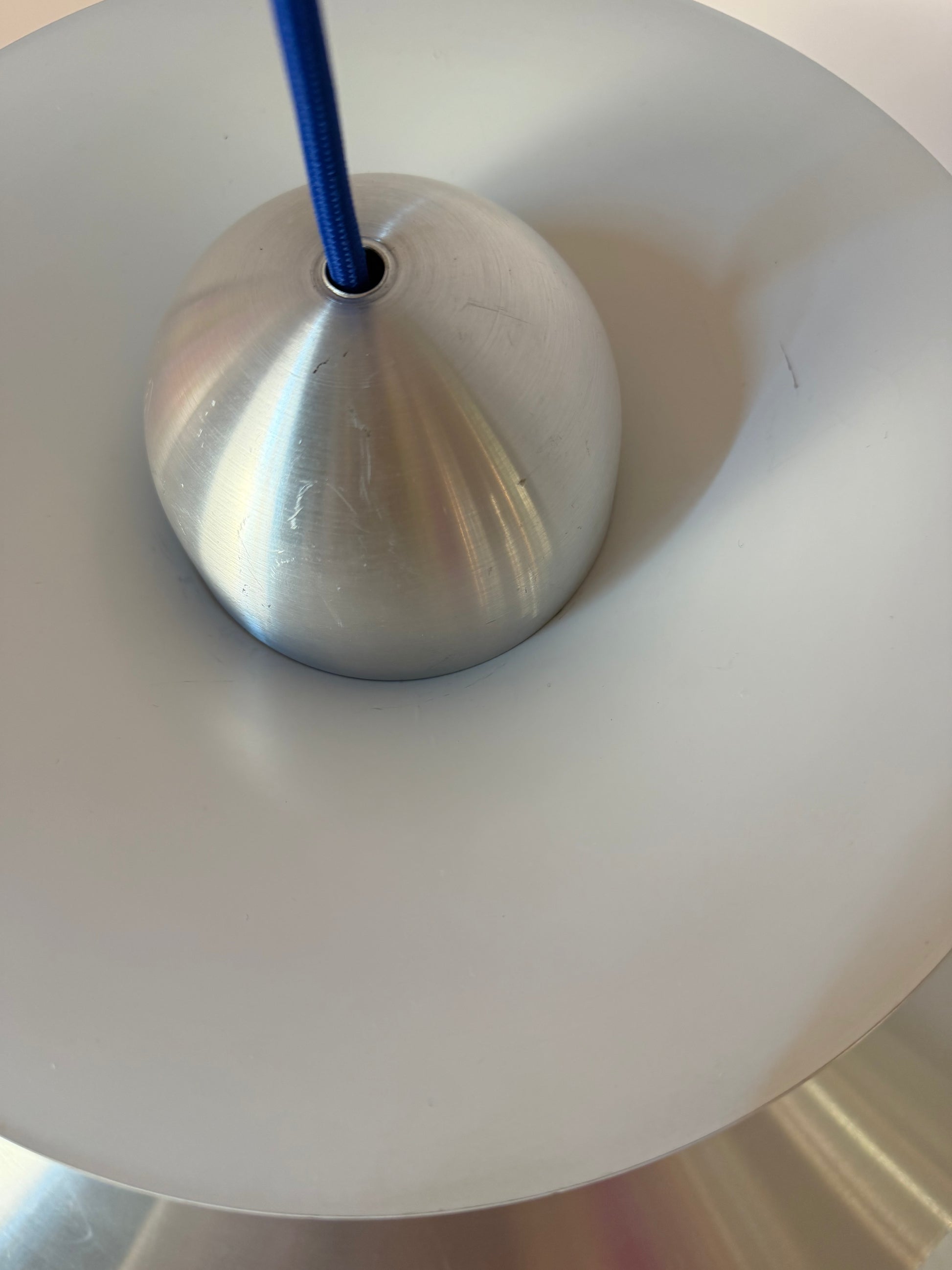Lamellenlampe silber aus Dänemark