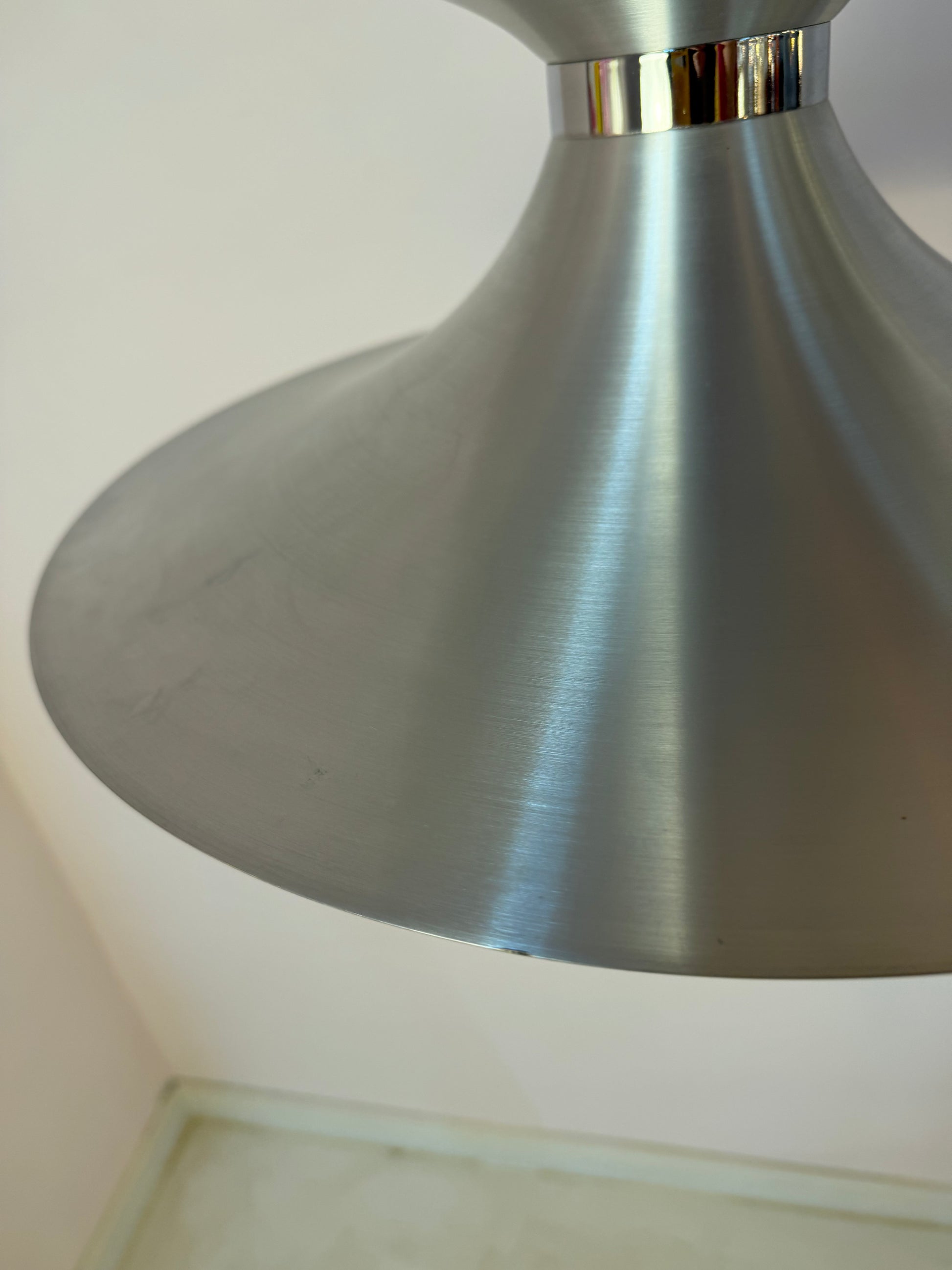 Lamellenlampe silber aus Dänemark