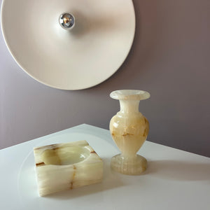 Set: Aschenbecher & Vase Onyx