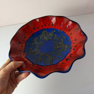 Schale 230-27 Fat Lava blau rot von Dümler & Breiden