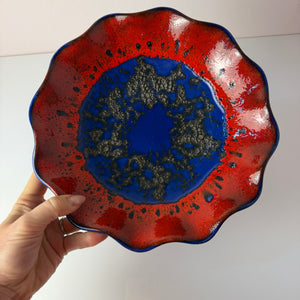 Schale 230-27 Fat Lava blau rot von Dümler & Breiden