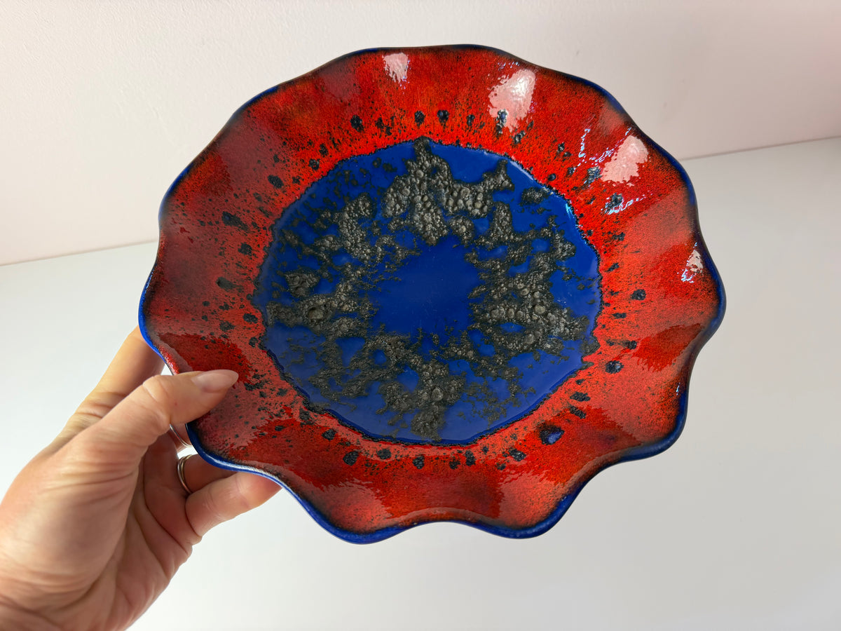 Schale 230-27 Fat Lava blau rot von Dümler & Breiden