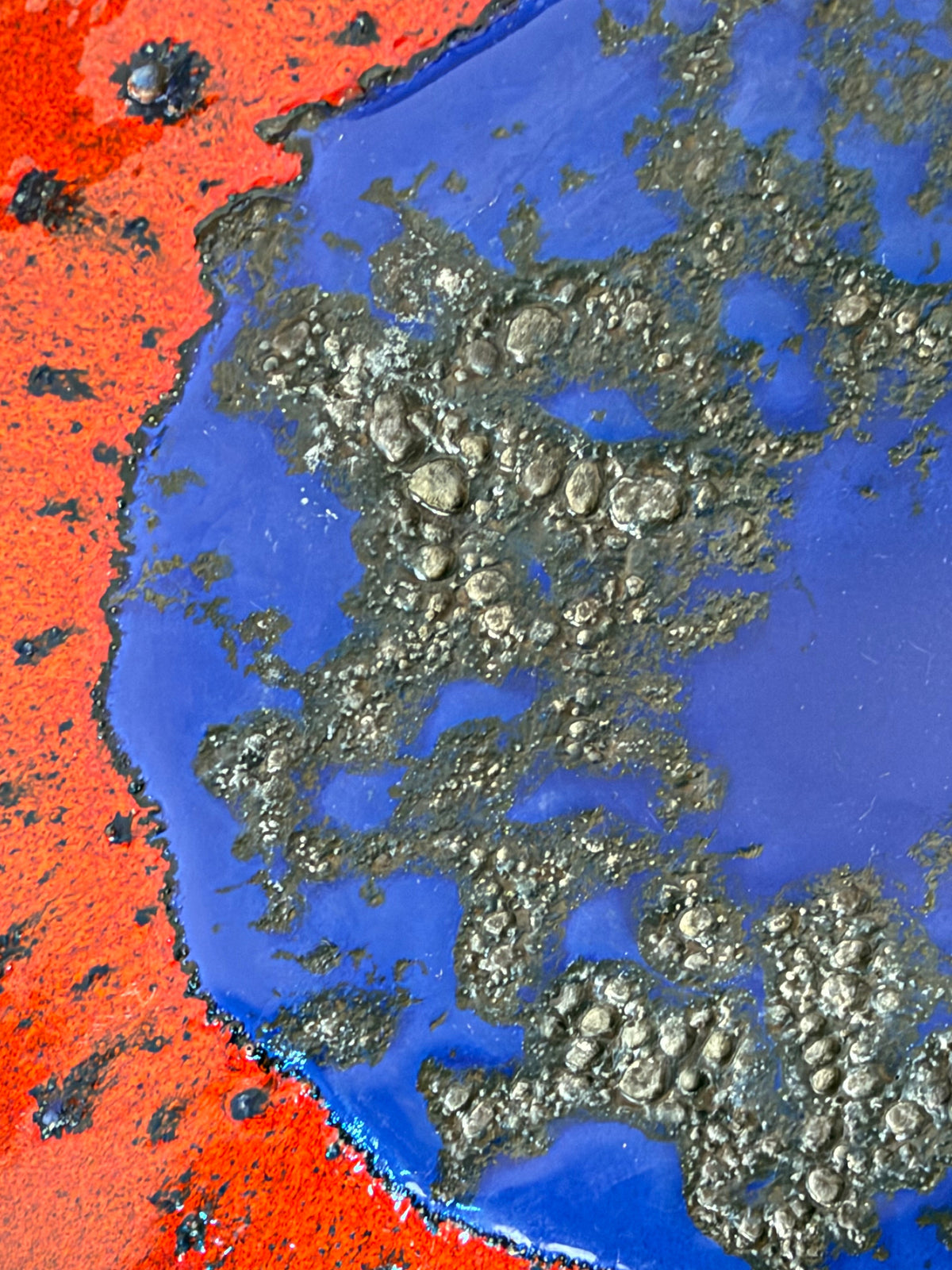 Schale 230-27 Fat Lava blau rot von Dümler & Breiden