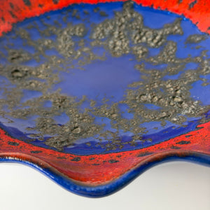 Schale 230-27 Fat Lava blau rot von Dümler & Breiden