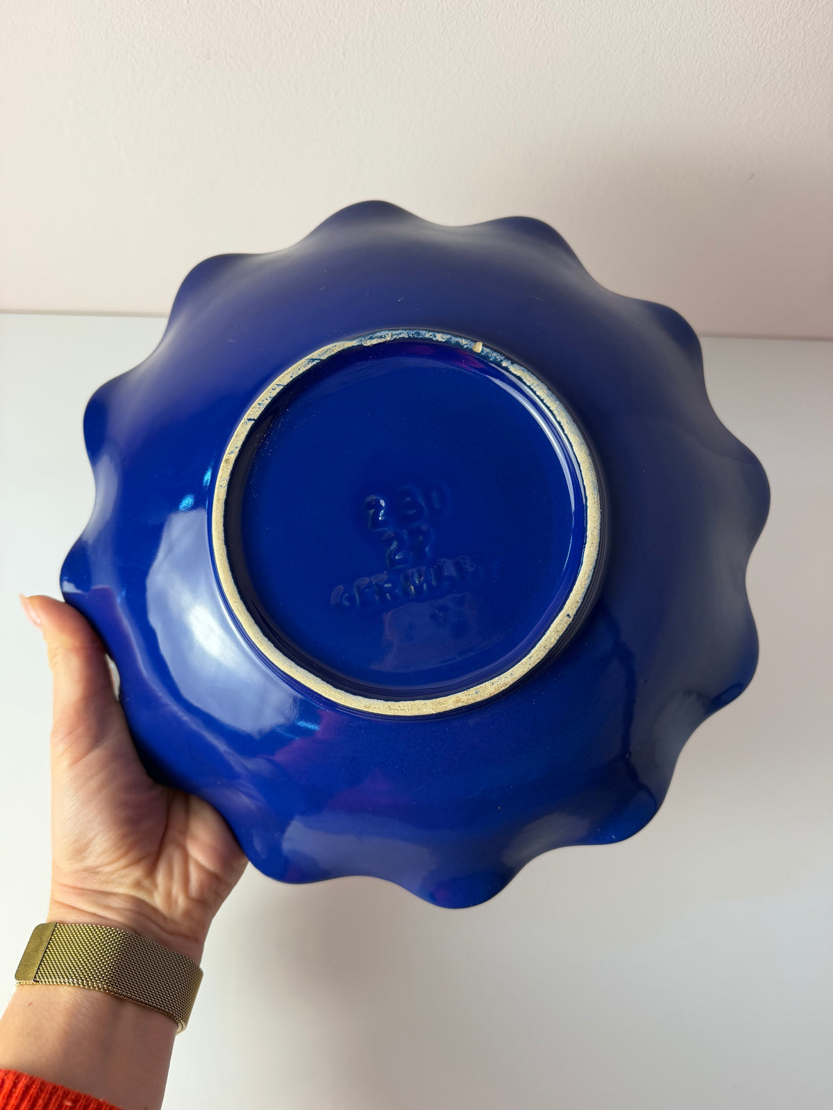 Schale 230-27 Fat Lava blau rot von Dümler & Breiden
