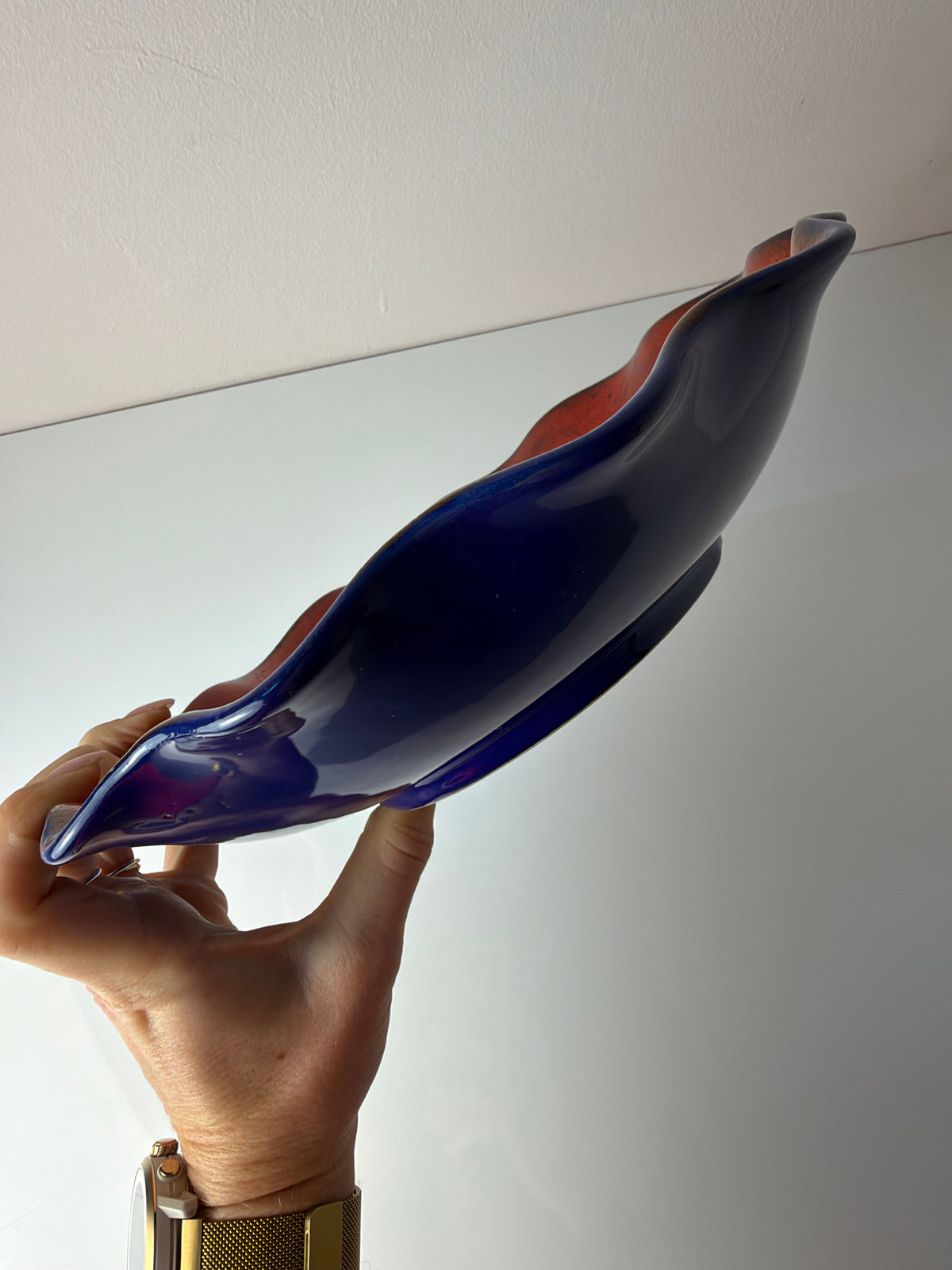 Schale 230-27 Fat Lava blau rot von Dümler & Breiden