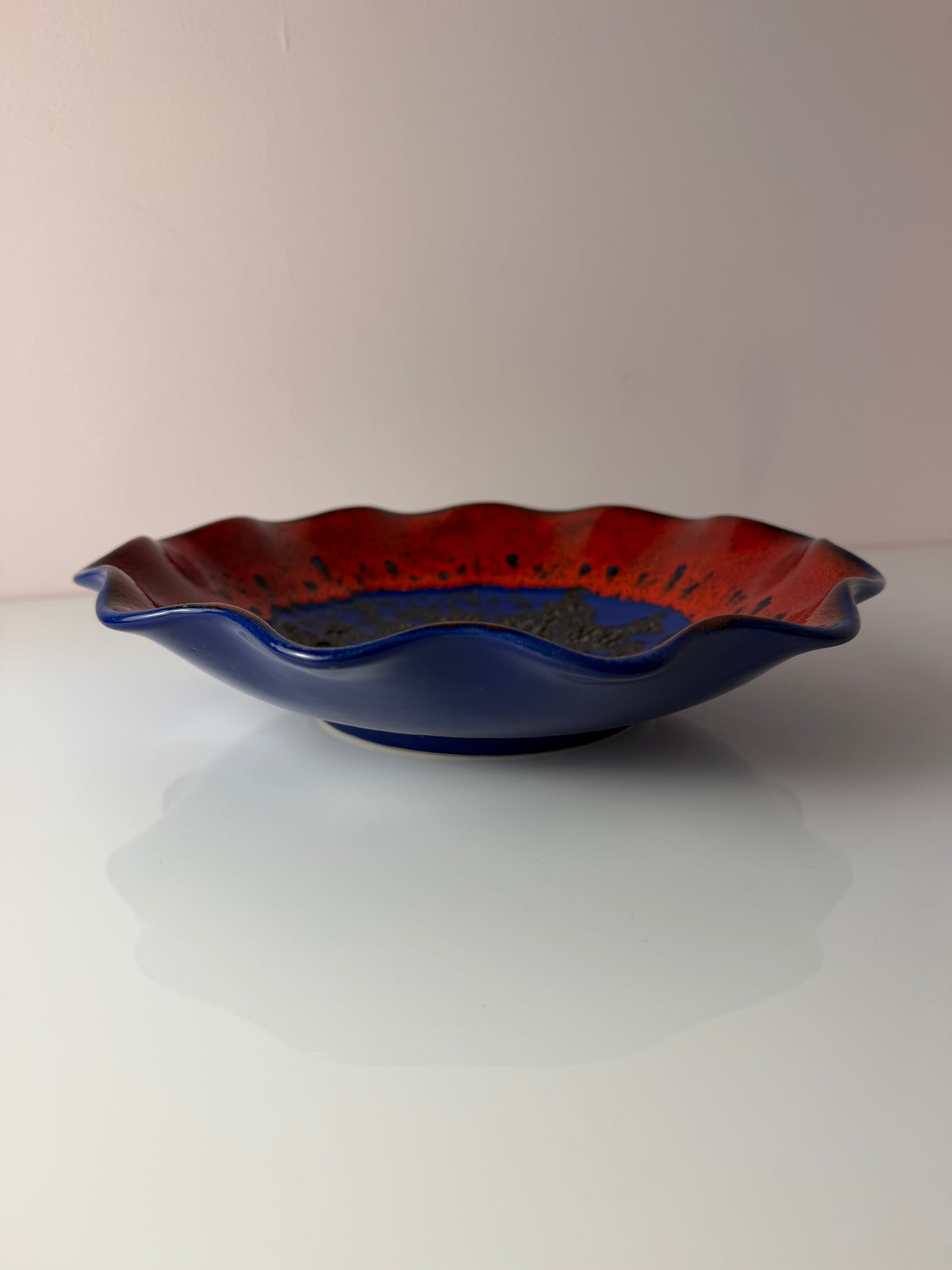 Schale 230-27 Fat Lava blau rot von Dümler & Breiden
