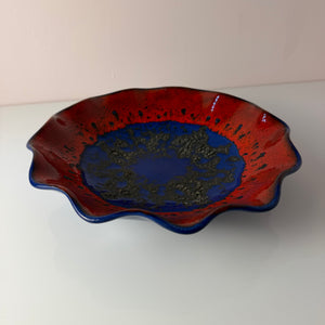 Schale 230-27 Fat Lava blau rot von Dümler & Breiden