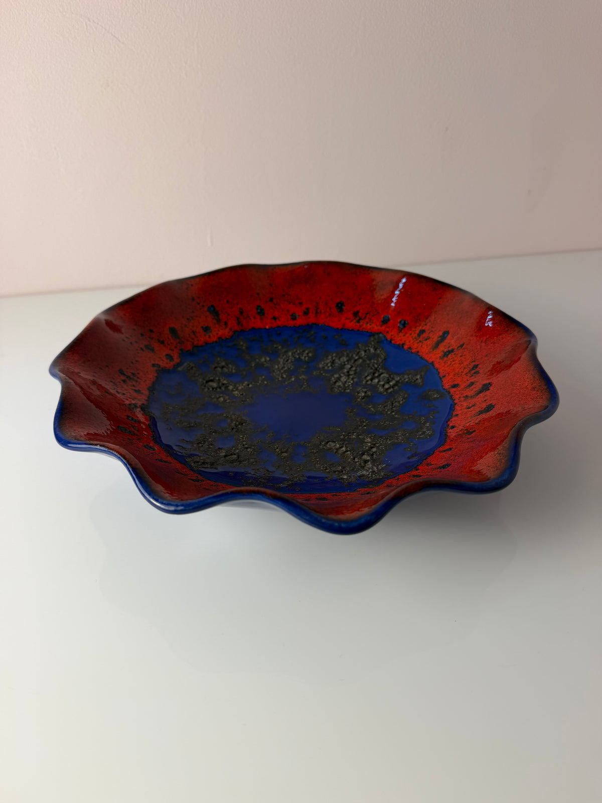 Schale 230-27 Fat Lava blau rot von Dümler & Breiden
