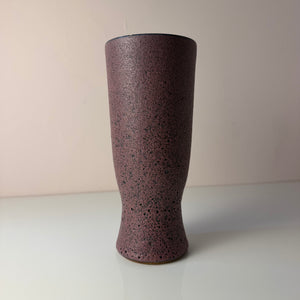 Vase lila von Siegfried Gramann für Töpferhof Römhild