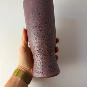 Vase lila von Siegfried Gramann für Töpferhof Römhild