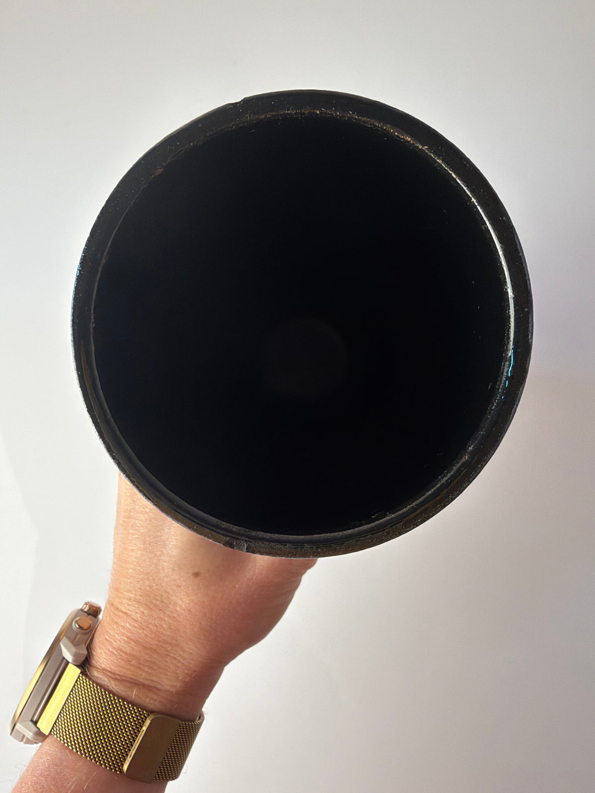 Vase lila von Siegfried Gramann für Töpferhof Römhild