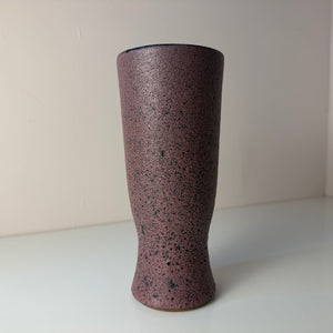 Vase lila von Siegfried Gramann für Töpferhof Römhild