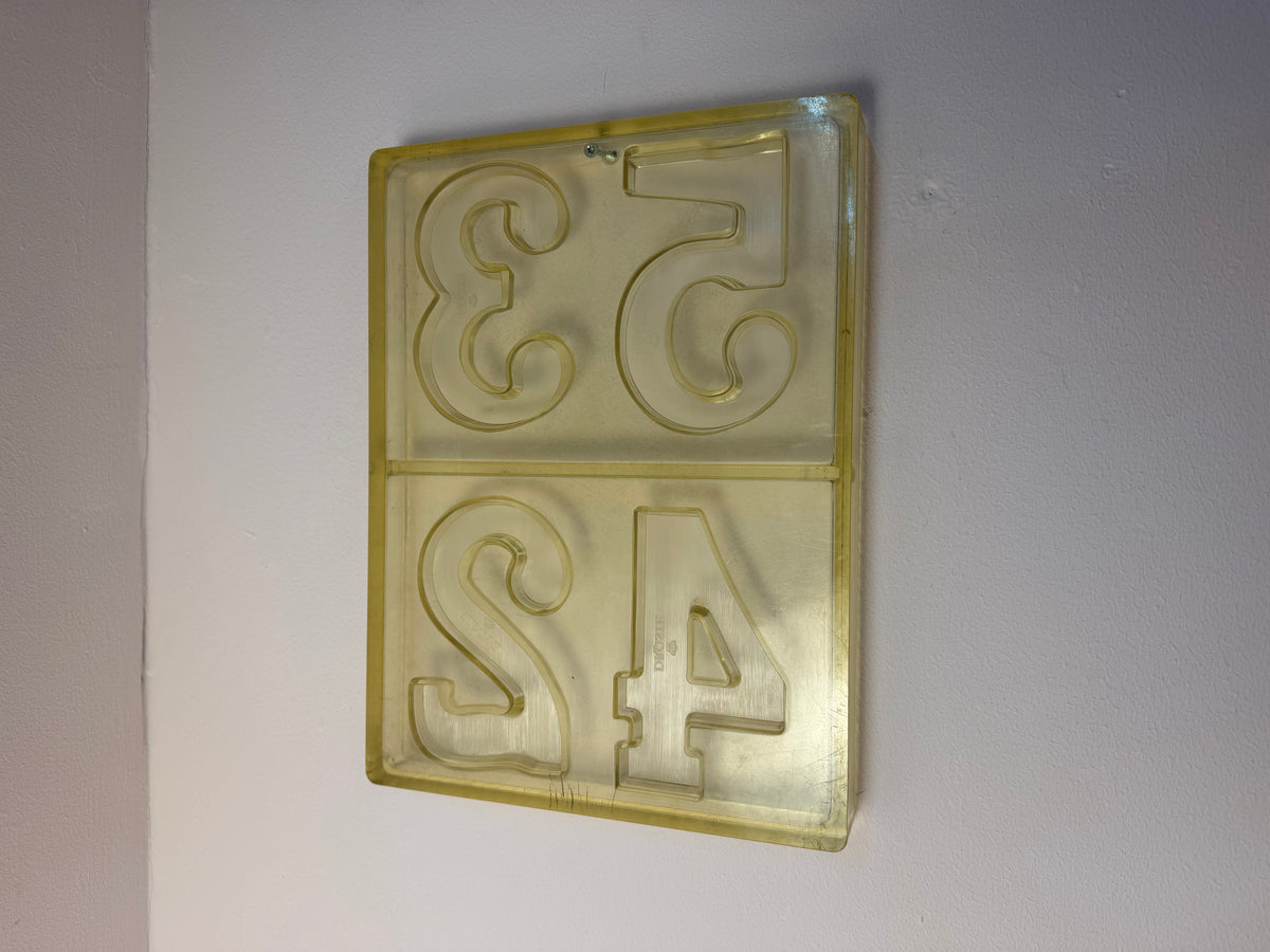 Schokoladenform Zahlen von Droste