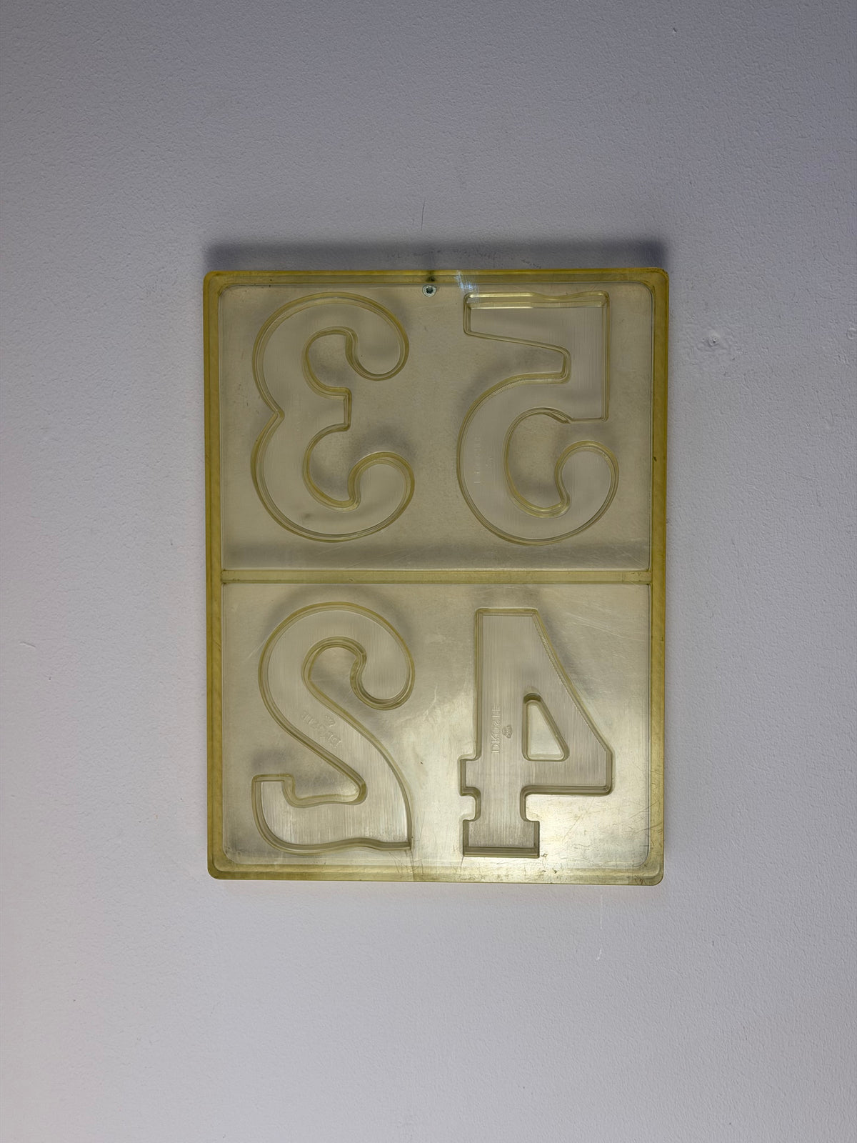 Schokoladenform Zahlen von Droste