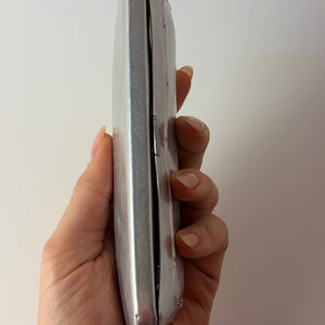 Brillenetui silber mit Prägung aus Dänemark